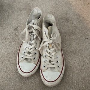 White high tops converse